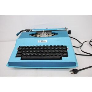 Royal Apollo 10 GT Electric Typewriter Blue Vintage Retro Office Home- No Case